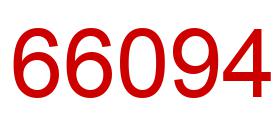 Number 66094 red image