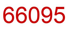 Number 66095 red image