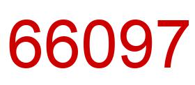 Number 66097 red image