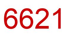 Number 6621 red image
