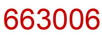 Number 663006 red image