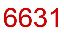 Number 6631 red image