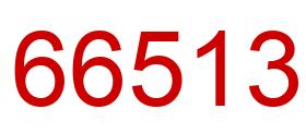 Número 66513 imagen rojo