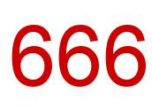 Zahl 666 rot bild