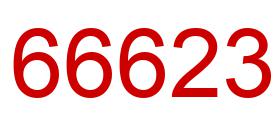 Number 66623 red image
