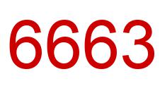 Number 6663 red image