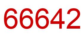 Number 66642 red image