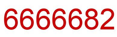 Number 6666682 red image