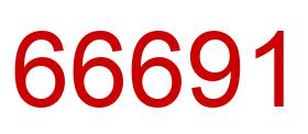 Number 66691 red image