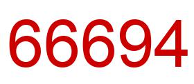 Número 66694 imagen rojo
