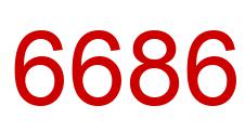 Number 6686 red image