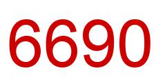 Number 6690 red image