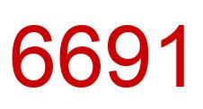 Number 6691 red image