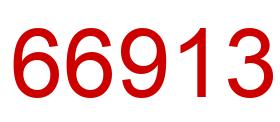 Number 66913 red image
