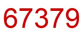 Number 67379 red image