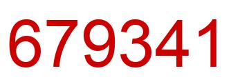 Number 679341 red image