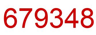 Number 679348 red image