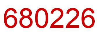 Número 680226 imagen rojo