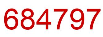Number 684797 red image