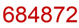 Number 684872 red image