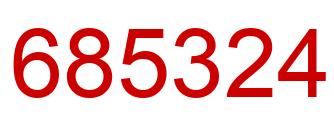 Number 685324 red image
