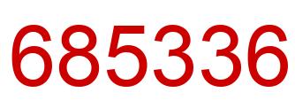 Number 685336 red image