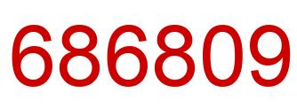 Number 686809 red image