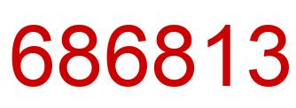 Number 686813 red image