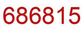 Número 686815 imagen rojo