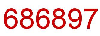 Number 686897 red image