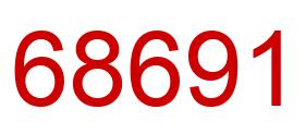 Number 68691 red image