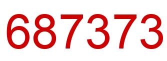 Number 687373 red image