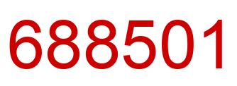 Number 688501 red image