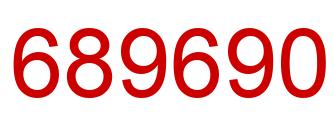 Number 689690 red image