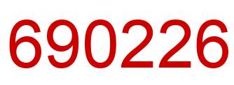 Number 690226 red image