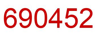 Number 690452 red image