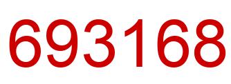Number 693168 red image