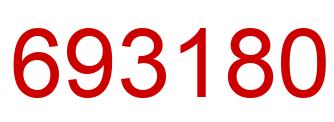 Number 693180 red image