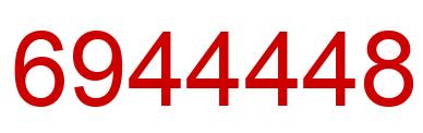 Number 6944448 red image