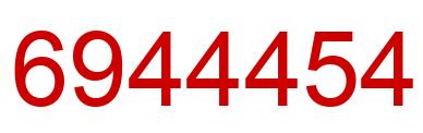 Número 6944454 imagen rojo