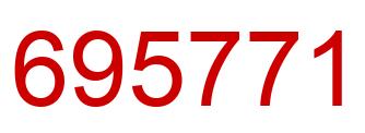 Number 695771 red image