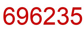 Number 696235 red image