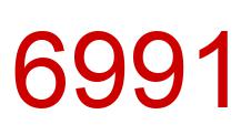 Número 6991 imagen rojo