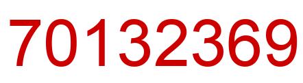 Número 70132369 imagen rojo