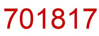 Número 701817 imagen rojo