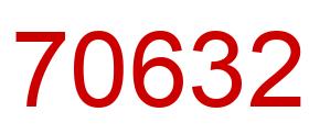 Número 70632 imagen rojo