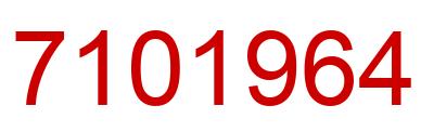 Number 7101964 red image