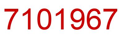Number 7101967 red image