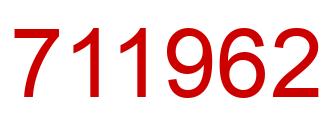 Número 711962 imagen rojo