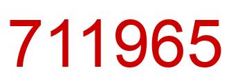 Número 711965 imagen rojo